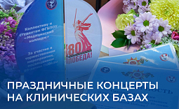 Праздничные концерты на клинических базах